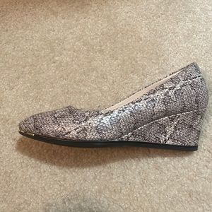 Viper print wedge heels from Cole Haan